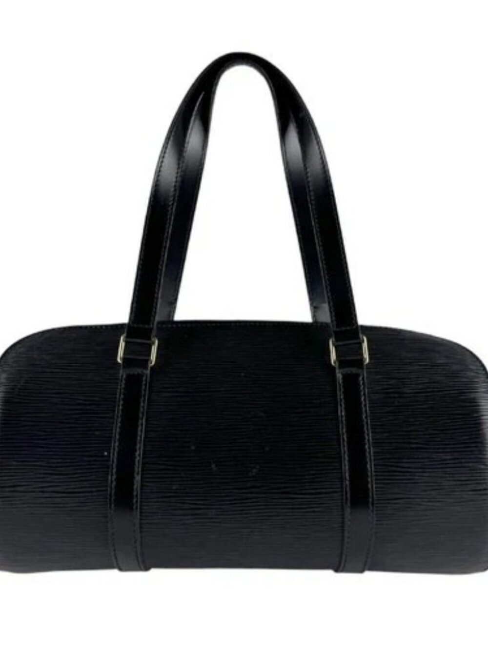 Auth LOUIS VUITTON Epi Soufflot Handbag Black Epi Leather M52222 - z10176